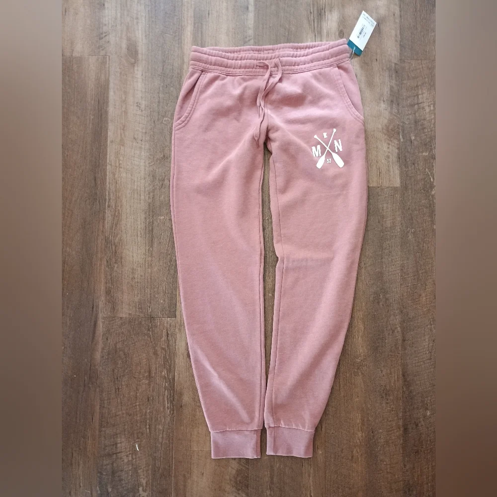 Sota Clothing Ladies Small Sweatpeant Joggers Dusty Rose Pink